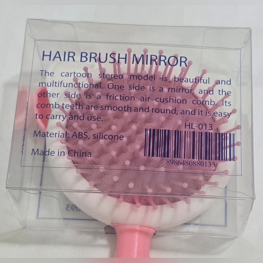 Pink Handheld Mirror with Bow - Picture 5 of 5